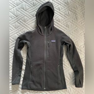 Patagonia Performance Better Sweater full zip hooded jacket, Women XS, Black